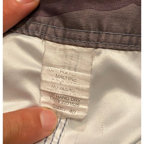 Vtg Fishworks Board Shorts Mens 40 9" Camo AOP Swim Trunks Outdoor Y2K - Picture 4 of 7